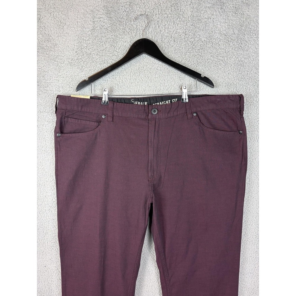 True Nation Pants Mens 48x30 Red Straight Fit Stretch Chino Twill Casual Men New
